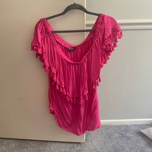 Off the shoulder pink shirt   Gianni Bini size xl